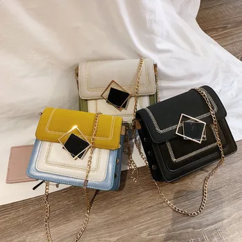 

Newhotstacy Bag 091019 small square single shoulder inclined shoulder bag chain bag