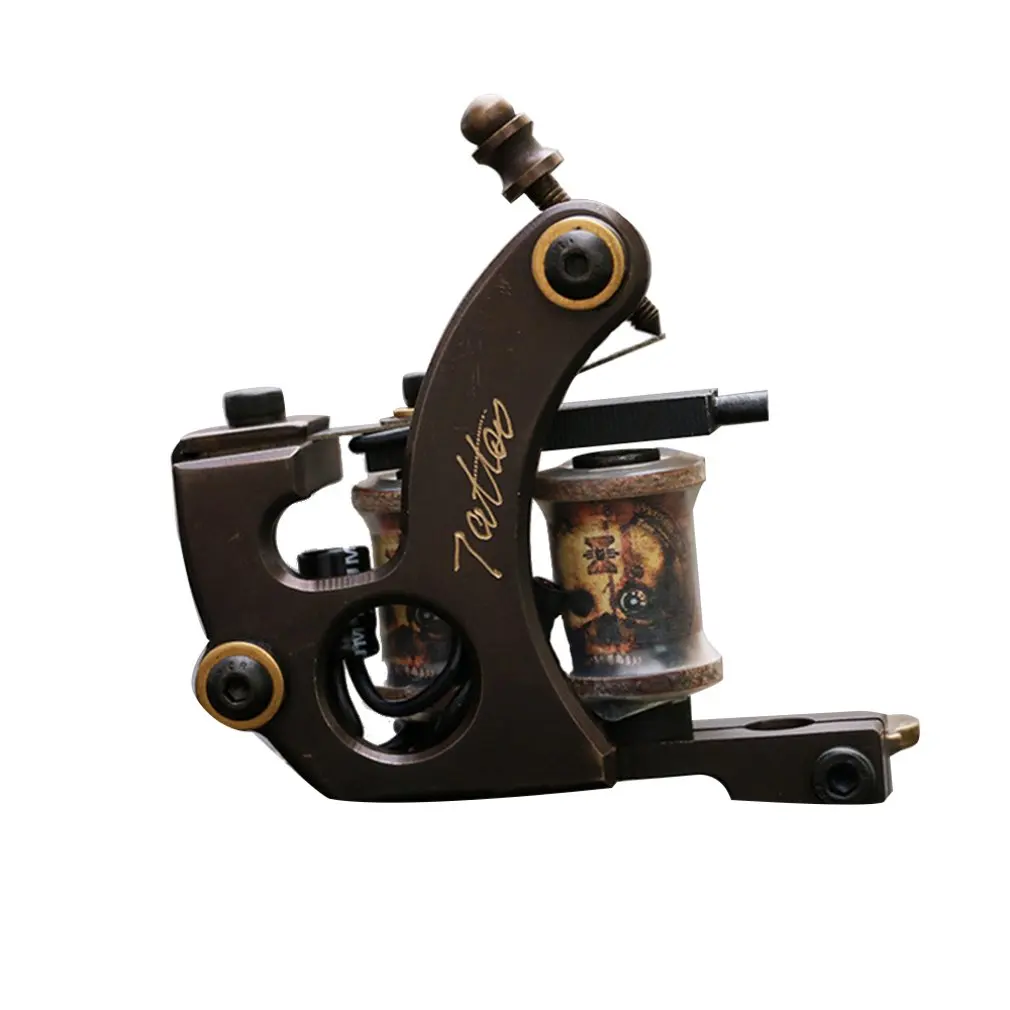 

Pure Copper Wraps Tattoo Machine Shader Professional Copper Cut Tattoo Machine Tattoo Equipment Tools