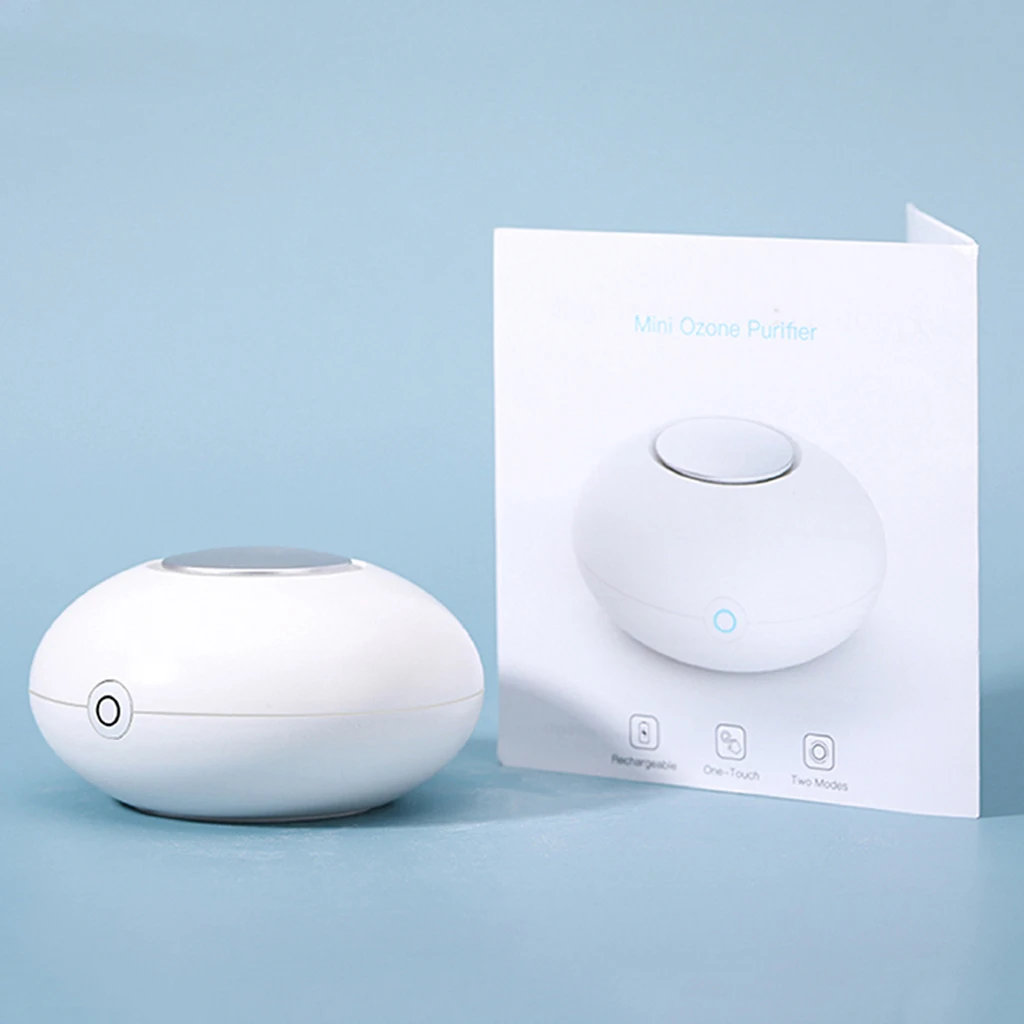 Mini Ozone Generator Deodorizer Air Purifier USB Rechargeable Deodorizer Refrigerator Car Wardrobe Purifier Portable Clear Odor