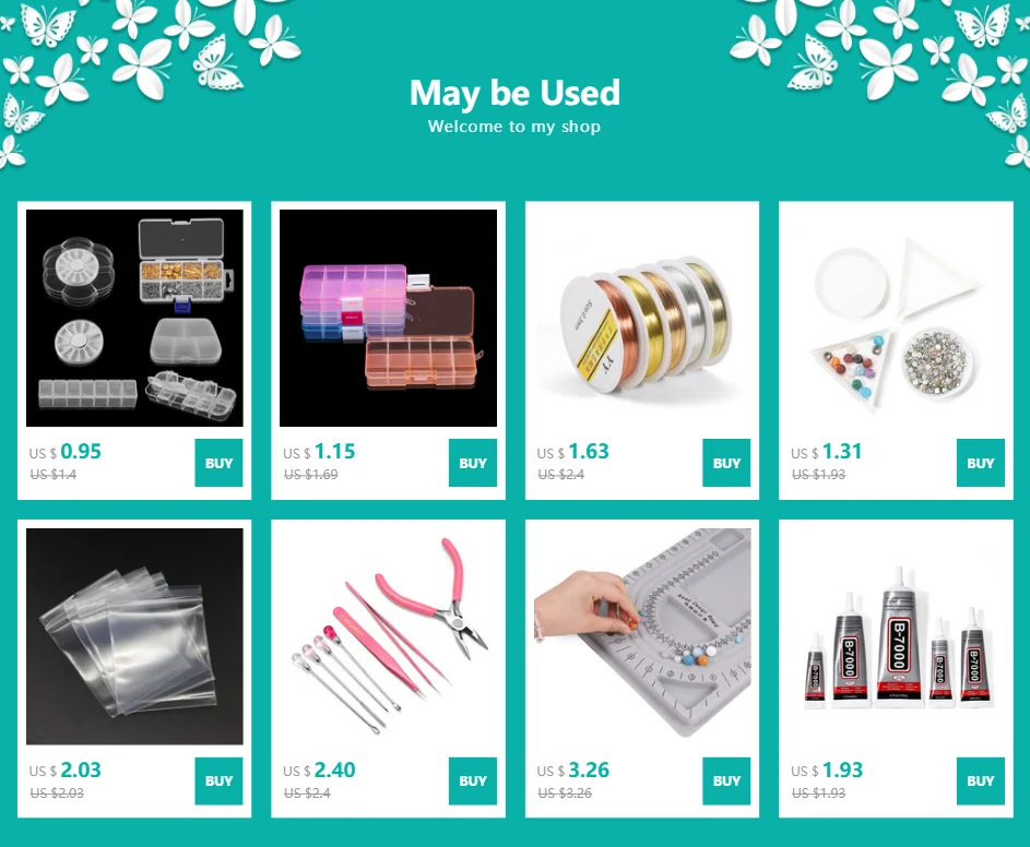 Multi Style Round Square Grids Adjustable Plastic Jewelry Box Storage Display Boxs Jewelry Accessories Storage For DIY Supplies