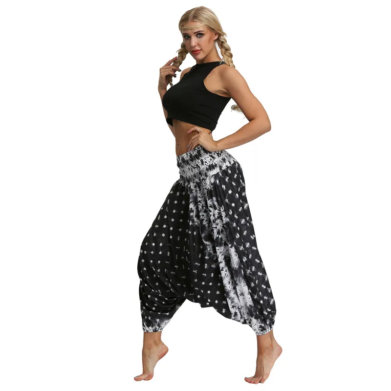 Yoga Pants Loose Print Plus Size Sports Leggings Fitness Gym Leggings Women Trousers For Pilates Fitness Dance Gymnastics Pants