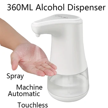 

360ml Automatic Alcohol Sanitizer Spray Disinfectant Dispensers with IR Sensor Rinsefree Soap Dispenser High Quality