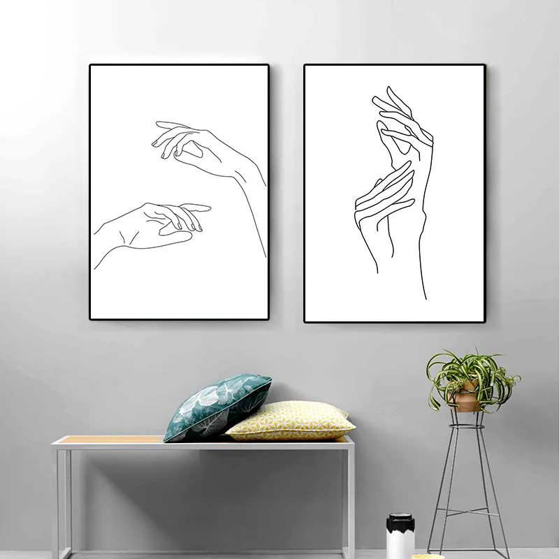 Abstract-Lady-Line-Drawing-Picture-Home-Decor-Nordic-Canvas-Painting-Wall-Art-Figure-Body-Hand-Posters(1)