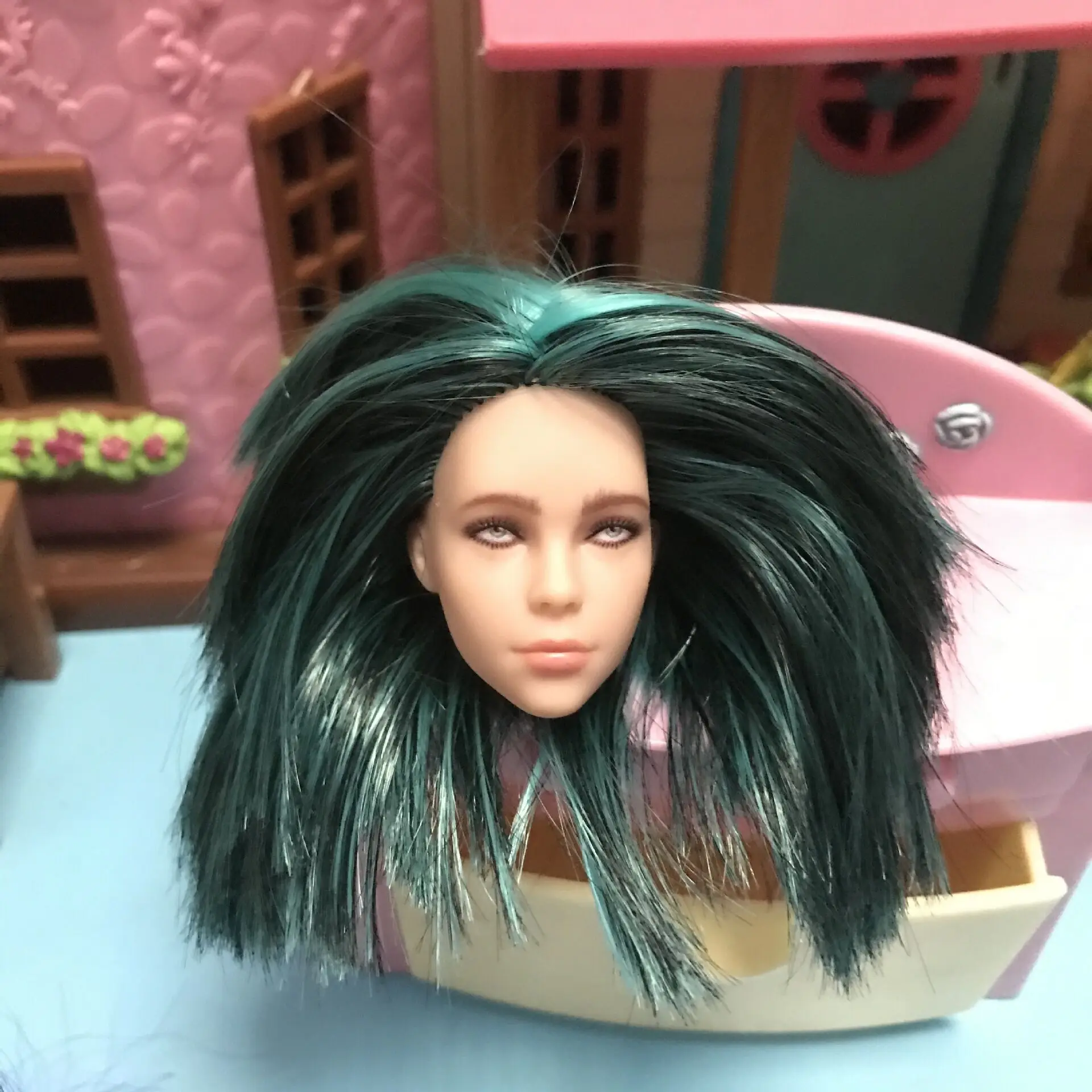 BJD head for barbieses TOY dolls Billie doll DIY accessories toy billie eilish