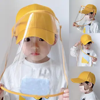 

Multifunctional Anti-saliva Dustproof Face Cover Mask Baseball cap, Children Kids Protective sun Hat