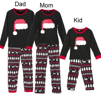 

Hot sale Best selling Family Matching Christmas Pajamas Set Women Baby Kids Sleepwear Nightwear Adult Children Pajama Suit