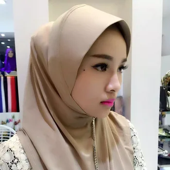 

new Muslim headscarf convenient pullover female scarf Hui ethnic leisure fashion headscarf hijabs muslim islamic scarf scarves