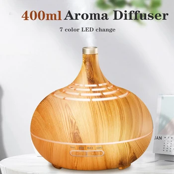 

400ml Humidifier Ultrasonic Air Humidifier APP WiFi Control Mist Maker Aroma Essential Oil Diffuser LED Night Light Home Office