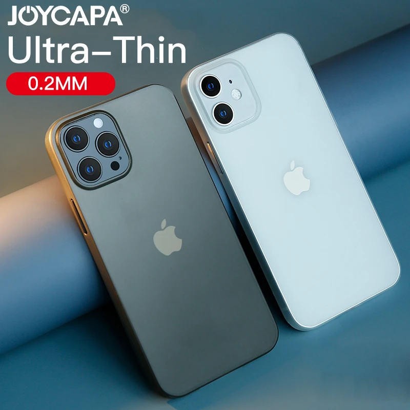 Slim Matte Transparent PP Phone Case For iPhone 11 12 13 Mini Pro Max XS XR X 6S 7 8 Plus SE 2 0.2mm Ultra Thin Soft Hard Cover iphone 12 mini clear case