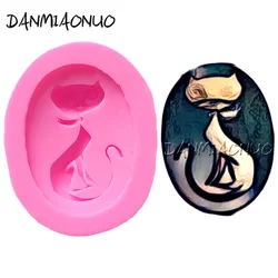 A0905015 Cat Handmade Soap Moldes De Silicona Para Reposteria Fondant Baking Mould Foremki Silikonowe Muszelki Do Dekoracji
