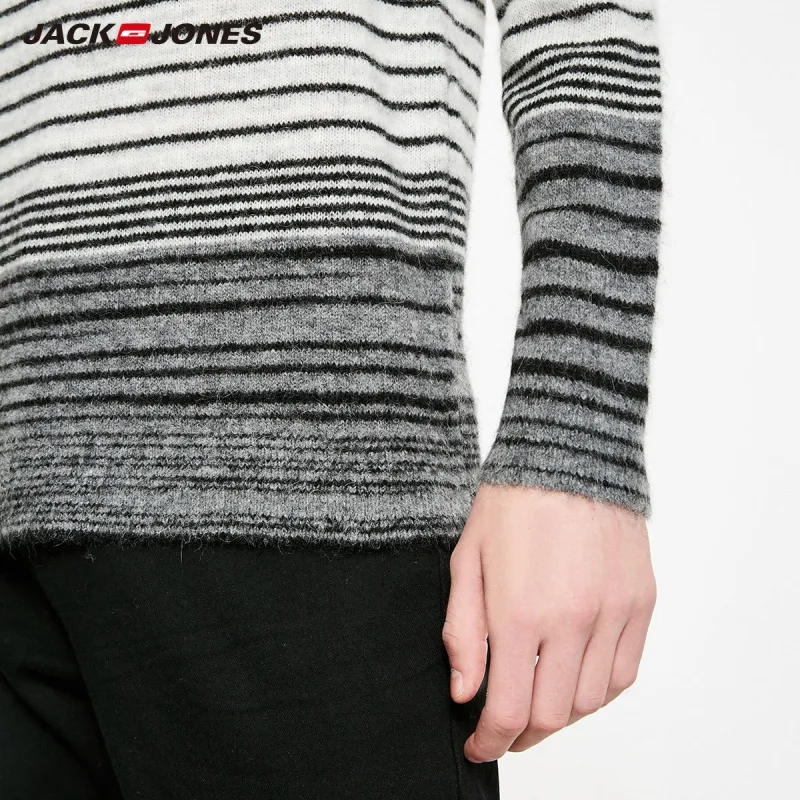 JackJones, осенне-зимний мужской свитер с круглым вырезом и длинным рукавом, классический,, мужская одежда 218424517