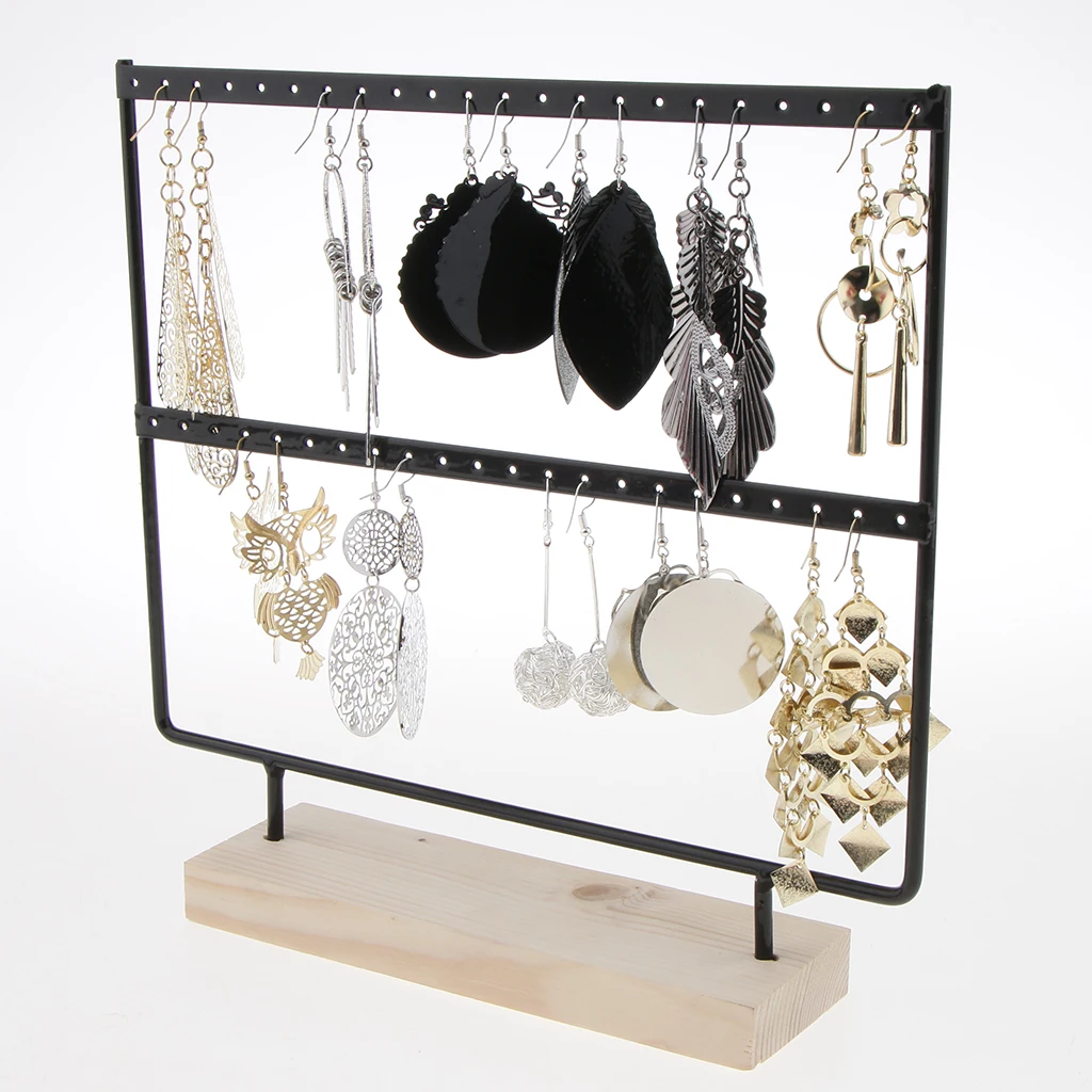 Portable Jewelry Organizer Rack for Earrings Holder Necklace Bracelet Stand Display Storage, 4 Styles to Select