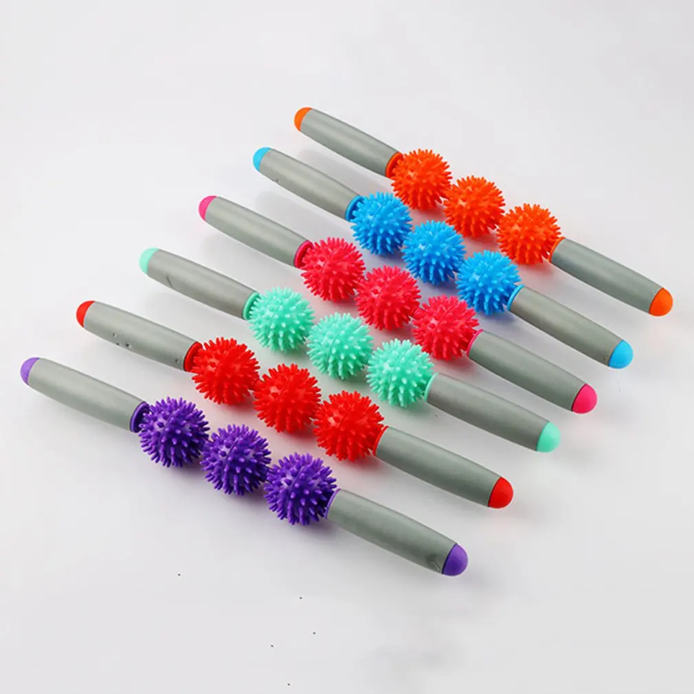 Sports Relax Roller Thorn Ball Muscle Massage Fitness Yoga Roll Stick Roller Muscle Trigger Point Lose Weight Fitness Stick