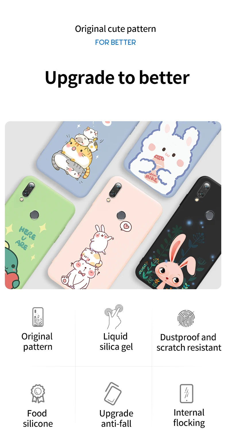 Милый мультяшный чехол для Xiao mi Red mi Note 8 Pro 7 7A чехол жидкий силиконовый чехол для Xiaomi mi 9 SE 8 SE 8 Lite A1 mi x 2S Capa