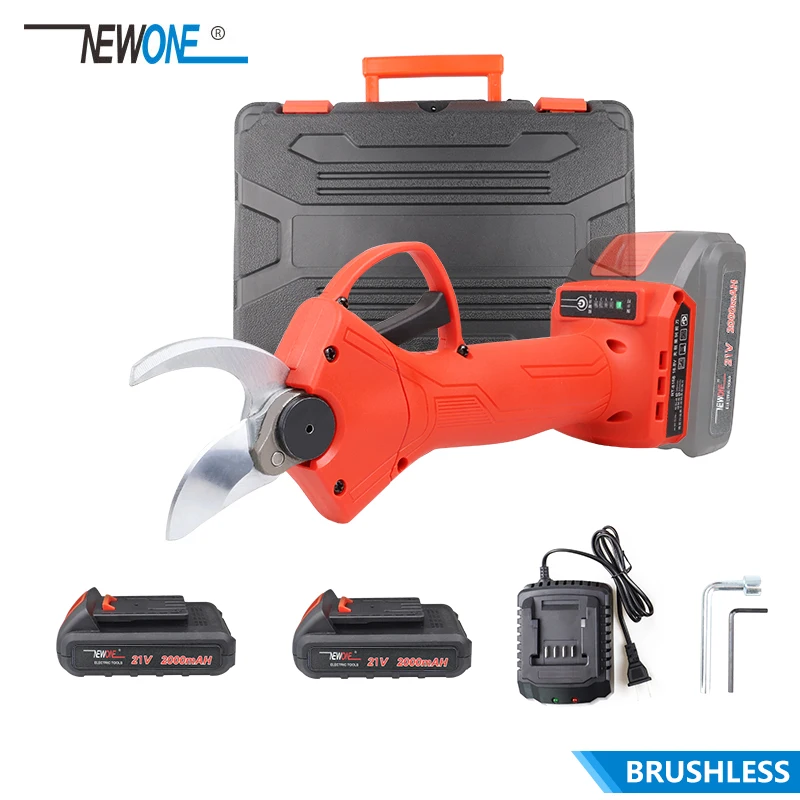 US $97.64 16821v Cordless Pruner LithiumIon Pruning Shear Efficient Fruit Tree Bonsai Pruning Electric Tree Branches Cutter Landscaping