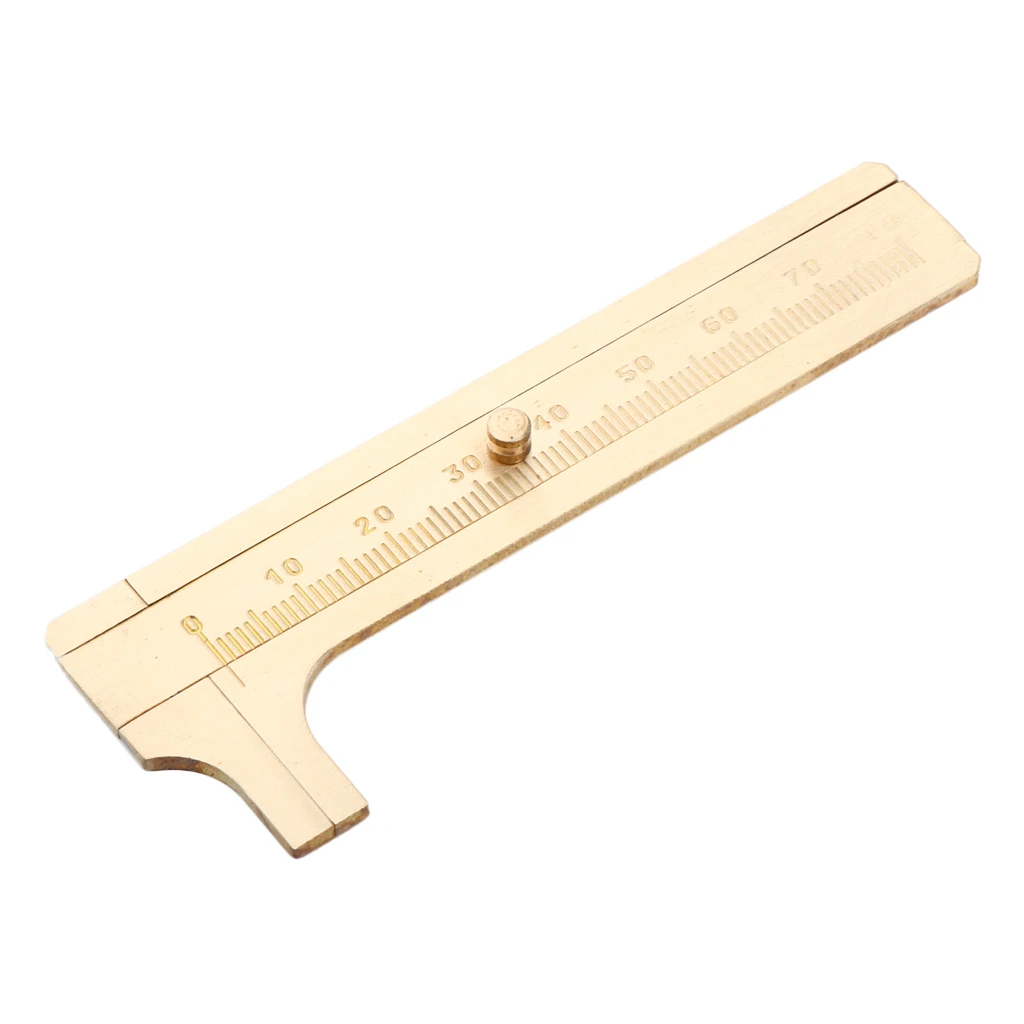 Portable Mini Sliding Gauge Bead Wire Jewelry Measuring Pocket Caliper Scale
