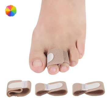 

2pcs Toe Hallux Valgus Corrector Bandage Toe Separator Splint Wraps Fabric Toe Finger Straightener Hammer Foot Care