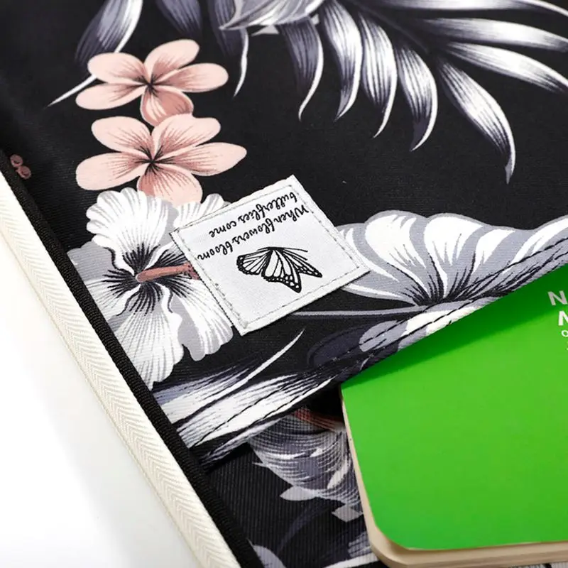 Notebook Laptop Floral Handbag Sleeve Bag Carry Case for Macbook Air Pro 13" 14"