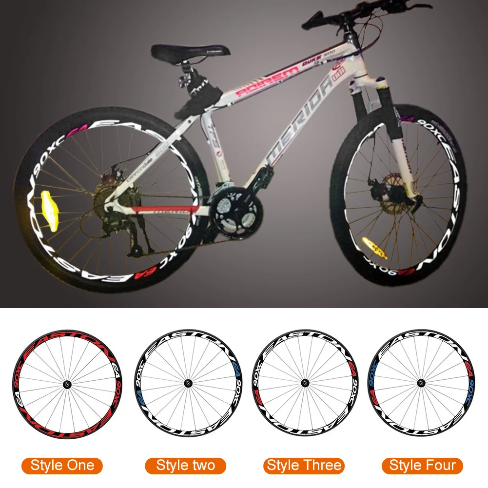 Two Wheel Set Rim Stickers for Vision Metron Mountain Bike Bicycle Cycle Decals 