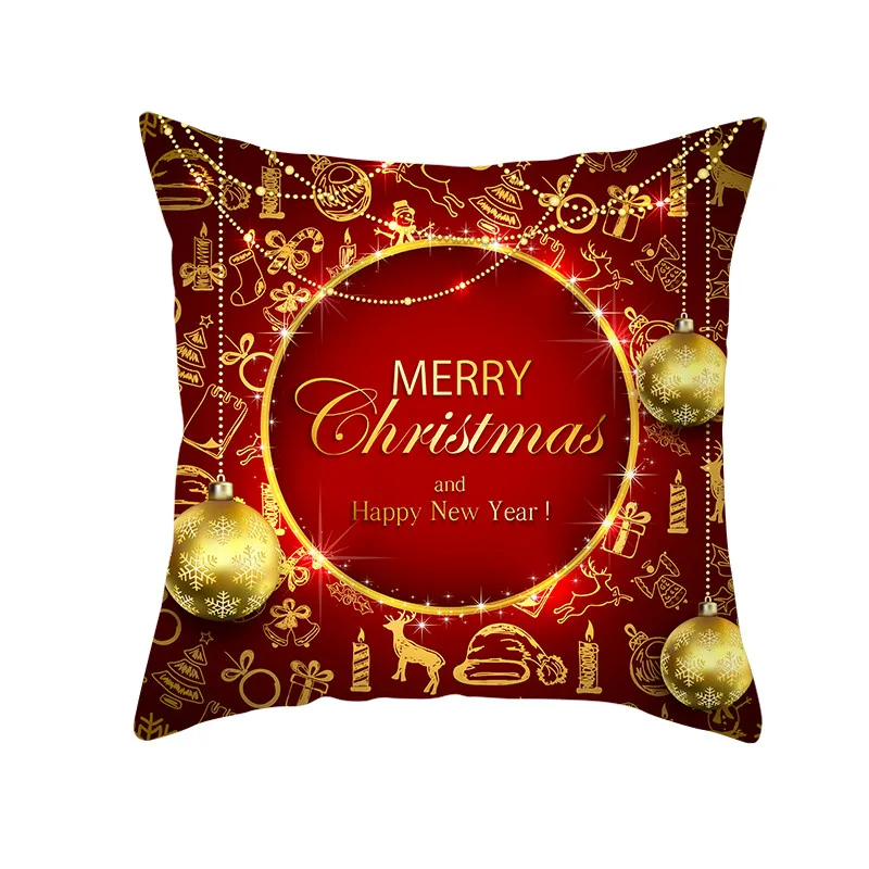 Fuwatacchi, красные наволочки с принтом, рождественский подарок, Декоративные Чехлы на подушки для дома, дивана, наволочки 45*45 см - Цвет: PC11787