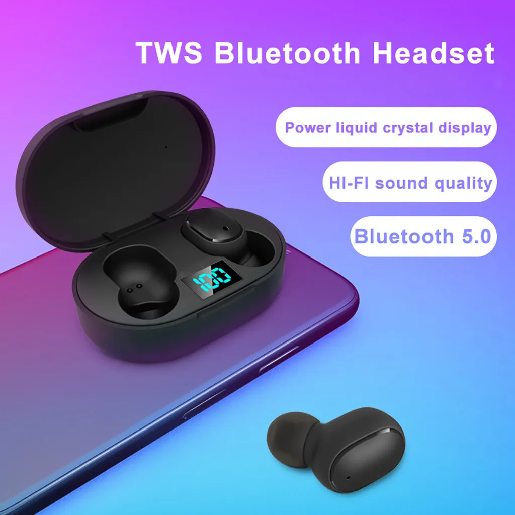 TWS наушники E6S Беспроводные с поддержкой Bluetooth 5 0 и басами|Наушники гарнитуры| |