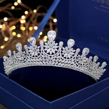 Поли стихотворение роскошный головной убор невесты свадьба корона Принцесса Корона ужин аксессуары для волос свадебное платье аксессуары
