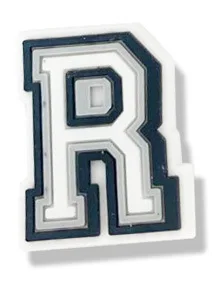 Single Letter 1Pcs Black White Alphabe Shoe charms Button Accessories Shoe DIY Decoration Wristband Kids X-mas Gift  Croc Jibz R