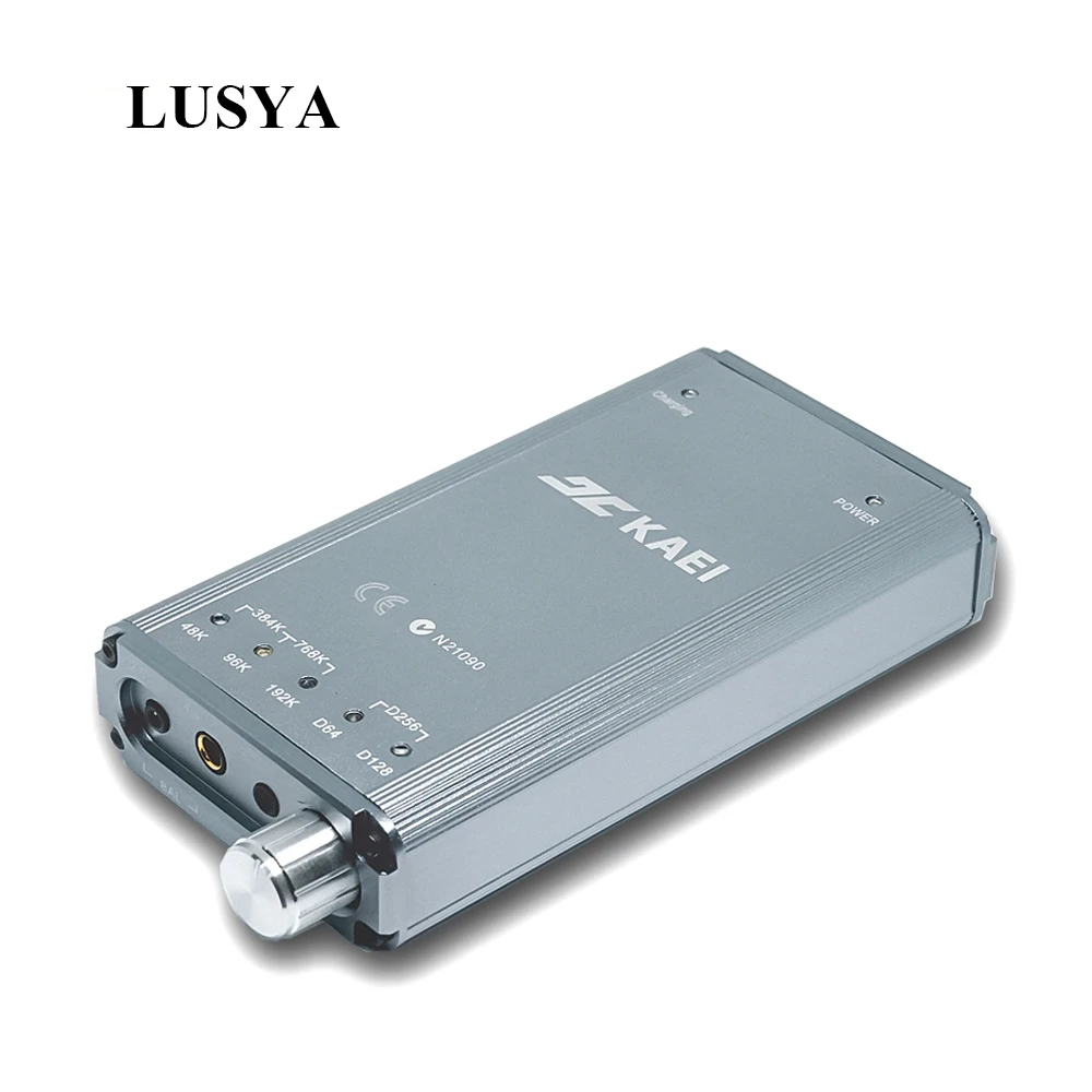Dual ES9038 Portable Fully Balanced DAC HIFI Decoder TPA6120 OP Headphone Amplifier DSD256 32BIT 384KHZ T0545
