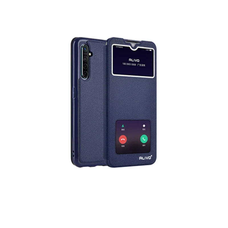 Кожаный чехол для OPPO Realme XT книжка с окошком и подставкой X2 6 4 дюйма RealmeXT x t