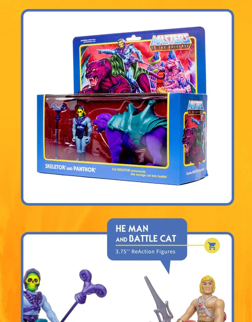 Mestres do Universo Figuras de Ação Brinquedos de Presente de Halloween He-man Skeletor Pantho Anime 3.75 Polegadas Collectible Modelo Super7 5 High Quality Brinquedos e hobbies