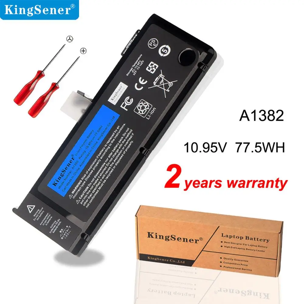 Новый аккумулятор KingSener A1382 для ноутбука Apple MacBook Pro 15 дюймов A1286 2011 2012 версия MC721 MC723