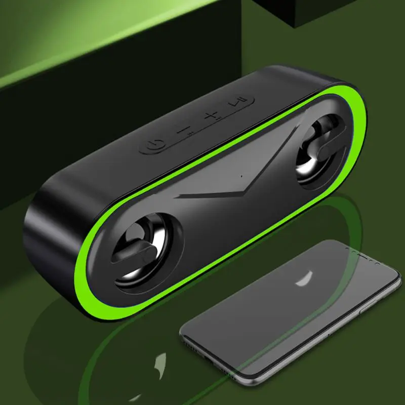 Bluetooth динамик беспроводной стерео Бас Hifi динамик Поддержка TF карта USB светодиодный светильник