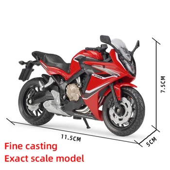 Welly 1:18 2018 Honda CBR650F Alloy Street Sport Motorcycles Model Workable Shork-Absorber Toy For Children Gifts Toy Collection