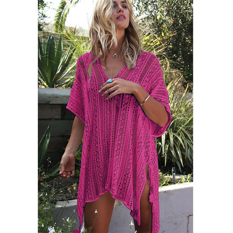 Sexy Beach Cover up Crochet Robe de Plage Pareos for Women Swim Wear Saida de Praia Beachwear Coverups beach cover