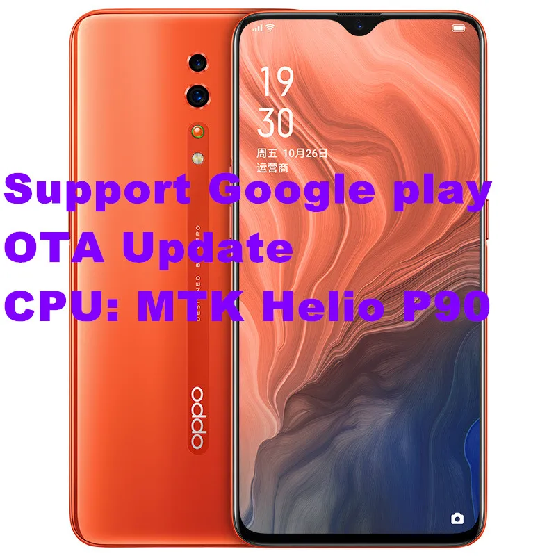 В наличии оригинальный OPPO Reno Z мобильный телефон 6 4 &quotAMOLED капли воды экран ram 6G