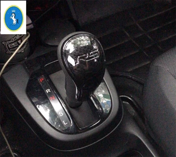

Carbon Fiber Look Interior For Honda FIT JAZZ 2014 2015 2016 2017 2018 ABS Stalls Gearshift Head Shift Knob Cover Trim