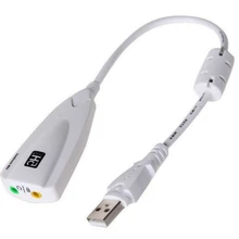 USB Sound Card 7.1 Microphone Headphone Adapter 5HV2 USB To 3D speaker external usb sound card for Laptop Computer PC