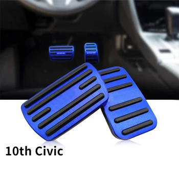 

Anti-Slip Performance Foot Pedal Pads for Honda 10Th Civic,Auto No Drilling Aluminum Brake and Accelerator Pedal Covers