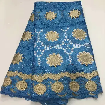 

New Arrival African Style Water Soluble Lace Guipure Fabric Light Blue/Wine/Pink High Quality Free Shipping 5 Yards