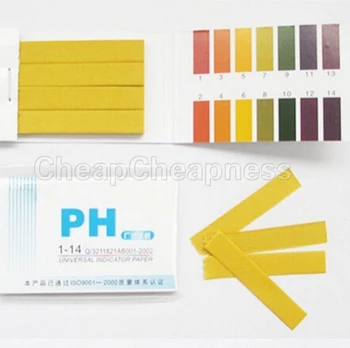 

80 Strips Full Range 1-14 PH Paper Analyzers Test Paper Strips Chemistry Teaching Supplies