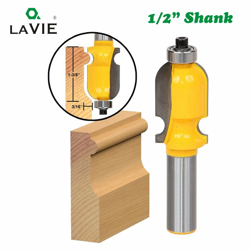 LAVIE 1 шт. 12 мм 1/2 дюйма хвостовик архитектурная Лепка линейная фреза