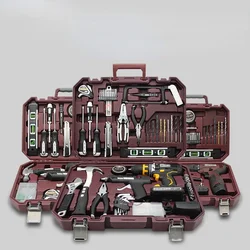 Mallette de transport d'outils d'instruments professionnels, mallette à outils étanche pour multiples perceuses, grande boîte à outils complète OF50JX 