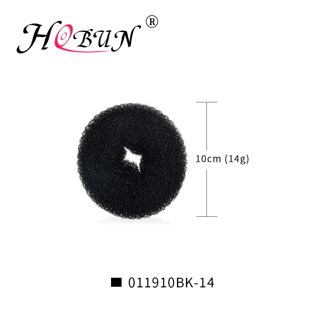 Black 14G Хобан 0119 булочка для волос пончик волшебный Поролоновый спонж легкое большое кольцо Инструменты для укладки волос Прическа аксессуары для волос для девочек и женщин - Цвет: Black 14G