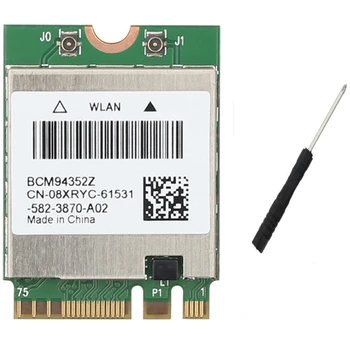 

Wireless BCM94352Z DW1560 WIFI M.2 Card Bluetooth 4.0 1200Mbps 2.4G/5G 802.11Ac Airdrop NGFF Adapter with Screwdriver