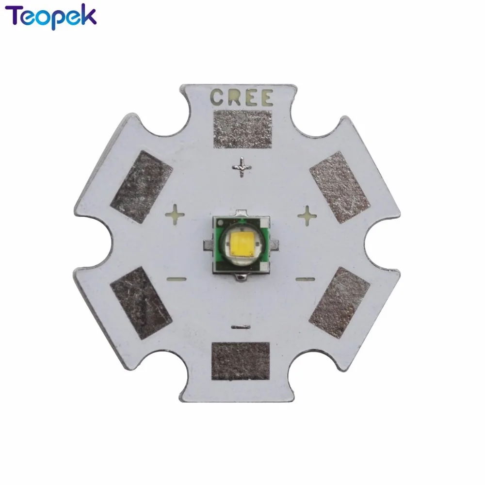 

10pcs Cree XP-E R3 Q3 1-3W XPE LED Emitter Light White Green Warm white Red Blue Yellow 450nm 8/12/14/16/20mm pcb