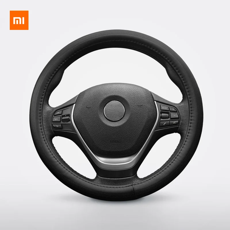

Xiaomi Youpin Maiwei steering wheel cover Sweat-absorbent breathable Whole top layer cowhide Fine hand stitching