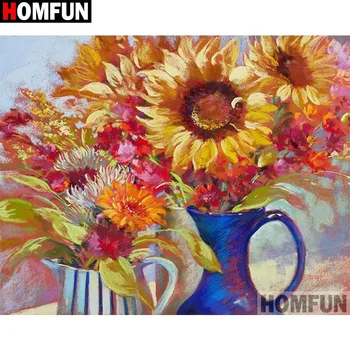 

HOMFUN Full Diamond "Flower landscape" DIY 5D Diamond Painting Cross Stitch Home Decor Picture Of Rhinestone Handmade A27762