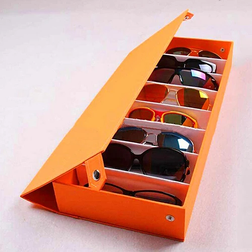 8 сетчатых солнцезащитных очков, чехол для хранения очков, витрина для очков, опрятный инструмент, солнцезащитные очки, чехол для хранения очков, дисплей для очков