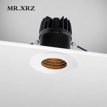 

MR.XRZ 7W 10W 15W Recessed Round LED Spotlights 220V to 240V Thin Frame COB Anti Dazzle Ceiling Lamps Foyer Indoor Lighting