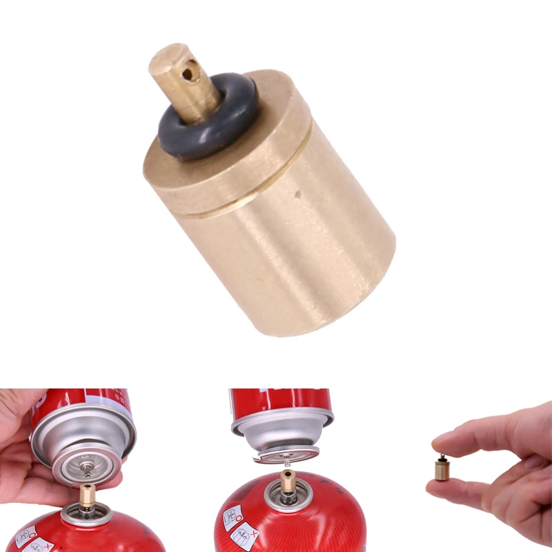 1 Pcs Gas Refill Adapter Outdoor Camping Stove Gas Cylinder Gas Tank Gas Burner Accessories Hiking Inflate Butane Canister 2